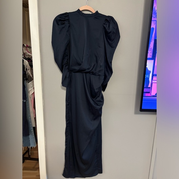 Keepsake Own It Midi Dress in Navy Blue Size XS NWT - Picture 5 of 9